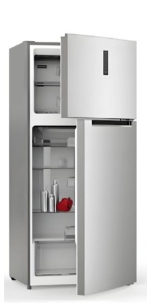 ثلاجة جنرال جولدي 14.4 قدم بابين استيل بخار - GGR406NS