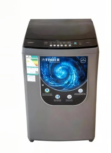 غسالة فيشر اتوماتيك 17 كيلو تعبئة علوية لون فضي انفرتر - FAWMT-M170GIHDD