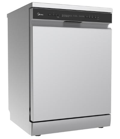 غسالة صحون ميديا 10 برامج سلفر - WQP14-W5233C(S)-