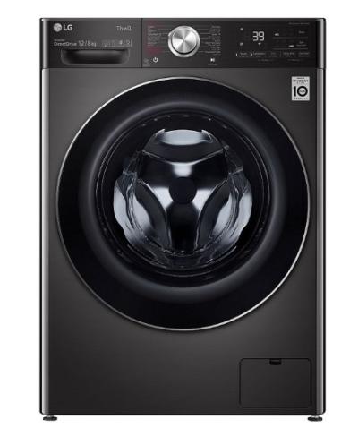 غساله ال جى اتوماتيك اماميه كومبو 12 كيلوغسيل 8 كيلو تجفيف استيل م/ WSV1208BST